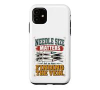 Carcasa para iPhone 11 Nurses Needle Size Matters Funny Nursing