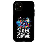 Carcasa para iPhone 11 Office Worker 4:59 PM Quick Sync Survivor Meme