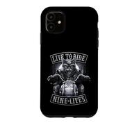 Carcasa para iPhone 11 Oficial Spiral Nine Lives Motorcycle Rider Gothic Fantasy