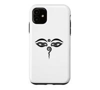 Carcasa para iPhone 11 Ojos de Buda Compasión Budismo Meditación Zen Religión