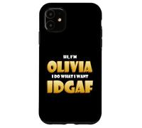 Carcasa para iPhone 11 Olivia Joke Idgaf Meme Cute Halloween Costume For Olivias