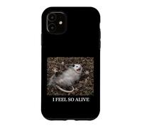 Carcasa para iPhone 11 Opossum I Feel So Alive Playing Dead Humor irónico sarcástico