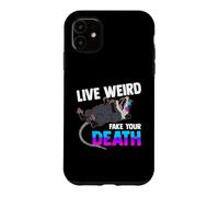 Carcasa para iPhone 11 Opossum Lover - Live Weird Fake Your Death - Funny Animal