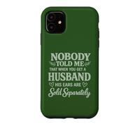 Carcasa para iPhone 11 Orejas de Marido sarcástico se Venden por Separado Broma de Matrimonio