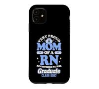 Carcasa para iPhone 11 Orgullosa RN Graduate Mom Class of 2027 Nursing