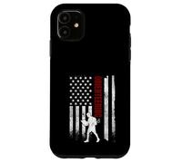Carcasa para iPhone 11 Orientando la Bandera Estadounidense, Corredor patriótico Estadounidense en apuros