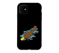 Carcasa para iPhone 11 Ornitorrinco Australiano en Agua de un Bosque