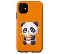 Carcasa para iPhone 11 Oso de bambú Kawaii Panda Munching Happily