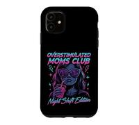 Carcasa para iPhone 11 Overstimulated Moms Club Retro Night Shift Edition Mama