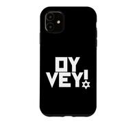 Carcasa para iPhone 11 Oy Vey Funny Jewish Yiddish, Hombres, Mujeres, niños, Hanukkah Holiday