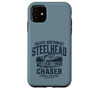 Carcasa para iPhone 11 Pacific Northwest Steelhead Chaser Fishing PNW Trout Angler