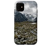 Carcasa para iPhone 11 Paisaje escénico de los Picos del Glaciar del Valle de la montaña Alpina
