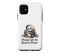 Carcasa para iPhone 11 Panda Leyendo por Favor déjame Leer en Paz