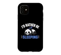 Carcasa para iPhone 11 Panda Sleep Funny Nap Humor Lazy I'D Rather Be Sleeping