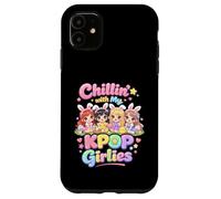 Carcasa para iPhone 11 Pascua KPOP Music Chillin with My K-Pop Chicas Mujeres Chicas