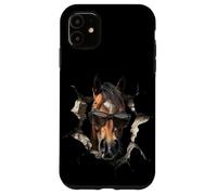 Carcasa para iPhone 11 Paseos A Caballo Divertidos Jinete Horse Riding El Establo