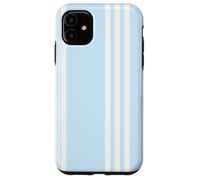 Carcasa para iPhone 11 Pastel Blue Vertical Striped Pattern Cool Lines
