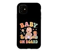 Carcasa para iPhone 11 Pastel Groovy Baby Toy Blocks Sonajero Diseño