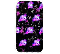 Carcasa para iPhone 11 Patrón de Calavera de Galaxia, Rosas, Pastel, gótico, diseño estético