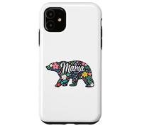 Carcasa para iPhone 11 Patrón de Estampado Floral caprichoso de mamá Bear, Moderno y caprichoso