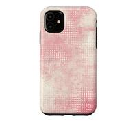 Carcasa para iPhone 11 Patrón Retro Vintage Rosa y Crema Envejecido