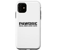 Carcasa para iPhone 11 PAWDRE, Real Men Love Cats. Feline Father Funny Cat Dad