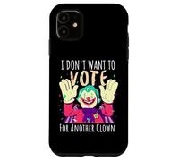 Carcasa para iPhone 11 Payaso Aterrador No Quiero Votar por Otra votación de Payaso