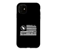Carcasa para iPhone 11 PE Teacher Phys ED Educación Física US Bandera Americana Retro