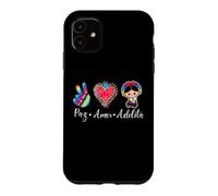Carcasa para iPhone 11 Peace Love Adelita Funny Mexican Spanish Saying México Team