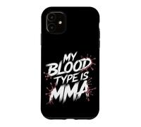 Carcasa para iPhone 11 Peleador MMA Divertido Grupo Sanguíneo MMA