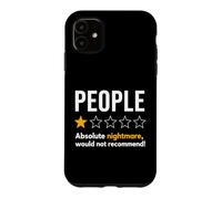 Carcasa para iPhone 11 People One Star Rating Absolute Nightmare Graphic T-Shirt