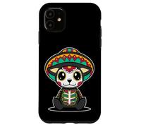Carcasa para iPhone 11 Perro Día delos Muertos Calavera Azúcar Mexicana Kawaii