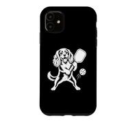 Carcasa para iPhone 11 Perro Vintage Cavalier King Charles Spaniel Pickleball Sports