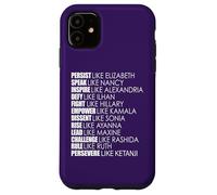 Carcasa para iPhone 11 PERSISTE como LA Regla DE Elizabeth Ruth Persevere KETANJI KBJ Meme
