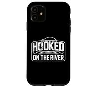 Carcasa para iPhone 11 Pesca con Mosca Hooked On The River Pescador Rio
