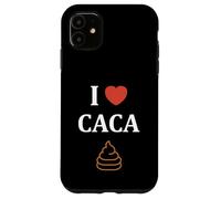 Carcasa para iPhone 11 Péteur prout J'aime le Caca Humour i Love Caca