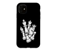 Carcasa para iPhone 11 Piezas para Amantes del ajedrez Jugador Vintage Listo para Jugar