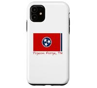 Carcasa para iPhone 11 Pigeon Forge, Recuerdo de la Bandera de Estados Unidos de Tennessee