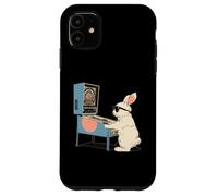 Carcasa para iPhone 11 Pinball Arcade Game Vintage Conejo de Pascua Gafas de Sol