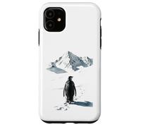 Carcasa para iPhone 11 Pingüino Solitario marchando hacia la montaña desorientado, Pero por qué