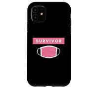 Carcasa para iPhone 11 Pink Face Mask Survivor Cure Cancer Patients