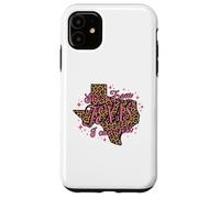Carcasa para iPhone 11 Pink Leopard Ella es de Texas I Can Tell