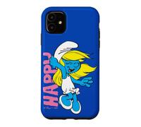 Carcasa para iPhone 11 Pitufos Pitufina Feliz Sonrisa Amigos Clásico De Dibujos Animados 80s 90s