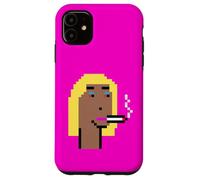 Carcasa para iPhone 11 Pixel Art generativo de Degen Smokers Club 1224 NFT Ravencoin