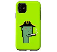 Carcasa para iPhone 11 Pixel Art generativo de Degen Smokers Club #392 de NFT Ravencoin