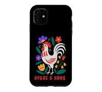 Carcasa para iPhone 11 Pollos de Patio Trasero Hygge Arte Popular Gallo