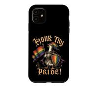 Carcasa para iPhone 11 Pon la bocina a tu Orgullo Medieval REN Faire Goose LGBTQ