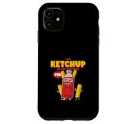 Carcasa para iPhone 11 Pongo Ketchup en mi Ketchup (Declaración extraña y Divertida)