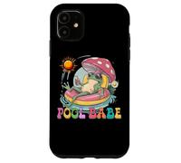 Carcasa para iPhone 11 Pool Babe Lindo Rana Seta Retro Verano Vibes