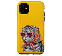 Carcasa para iPhone 11 Portada de Revista Scottish Fold Fashion Cats Lover